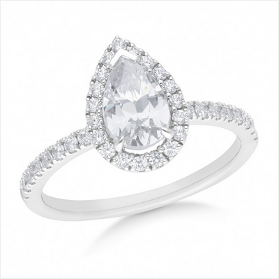 The Kiara - Pear Cut Diamond Ring