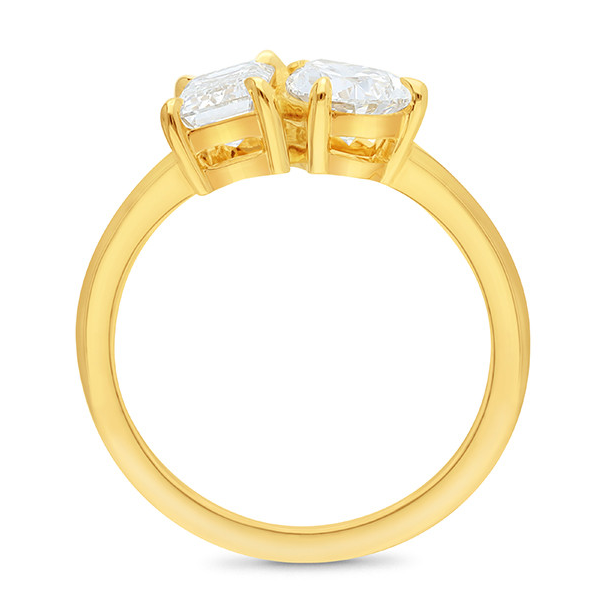 The Aria - Pear & Radiant Cut Toit Et Moi Diamond Ring
