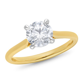 The Elara - Round Brilliant Cut Diamond Ring