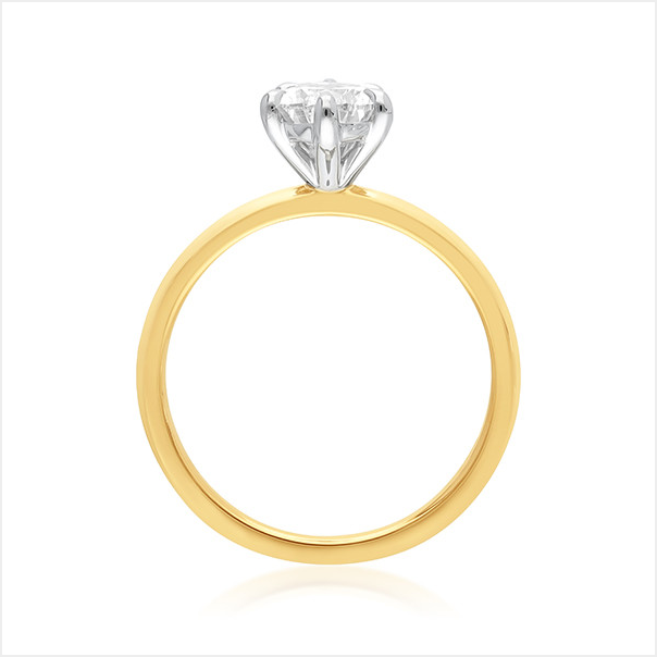 The Evelyn - Pear Cut Diamond Ring