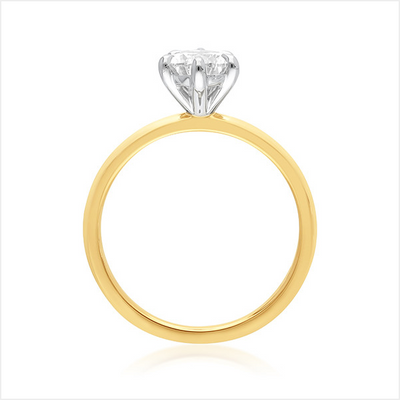 The Evelyn - Pear Cut Diamond Ring