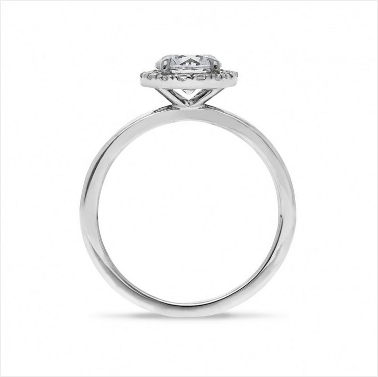 The Liora - Round Brilliant Cut Diamond Halo Cluster Ring