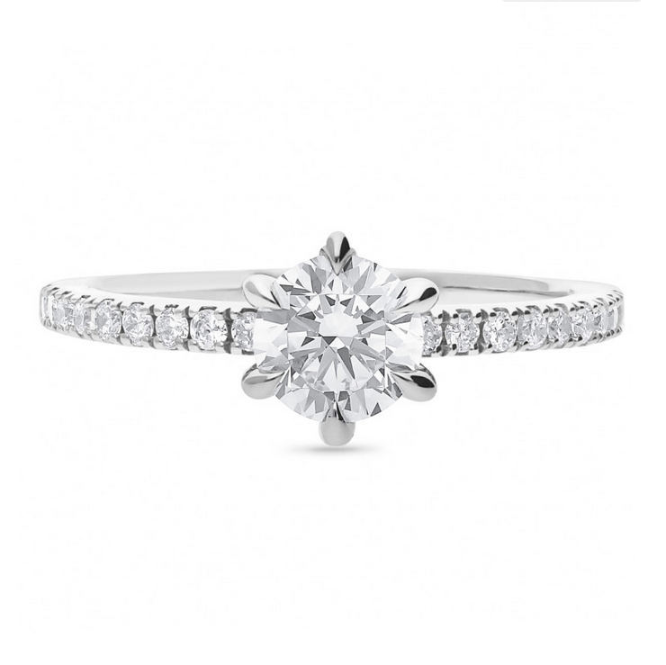 The Helena - Round Brilliant Cut Diamond Ring