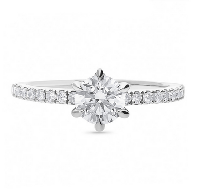 The Helena - Round Brilliant Cut Diamond Ring