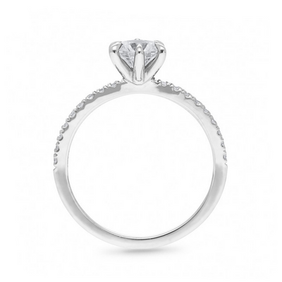 The Helena - Round Brilliant Cut Diamond Ring