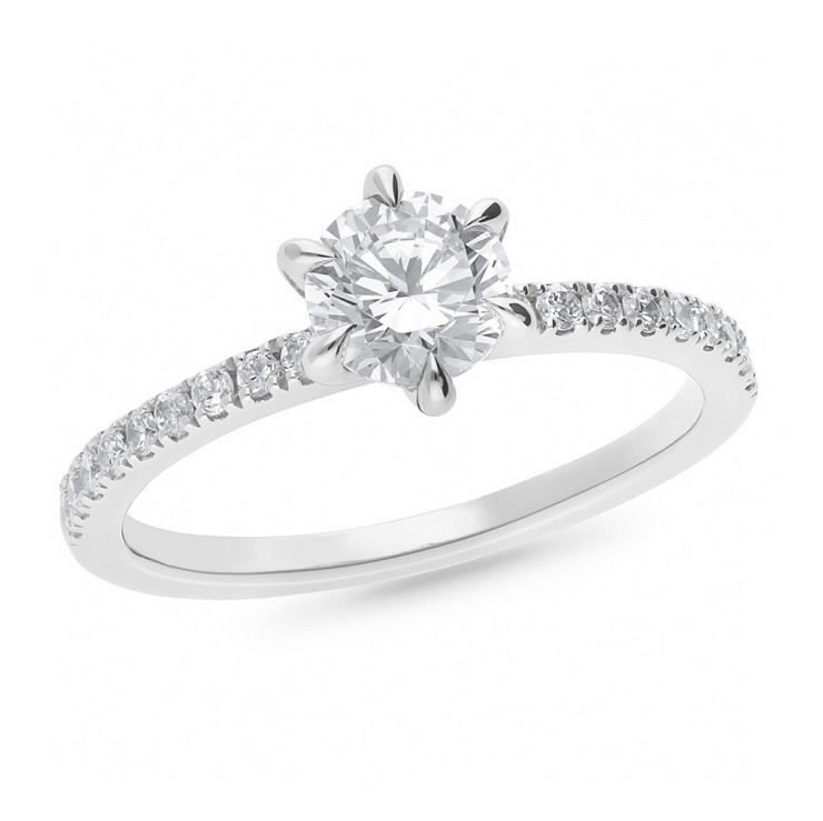The Helena - Round Brilliant Cut Diamond Ring