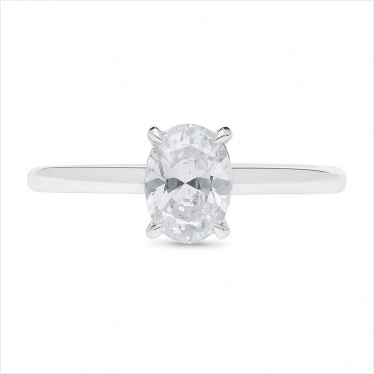 The Gemma - Oval Cut Diamond Ring