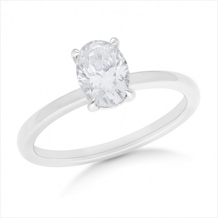 The Gemma - Oval Cut Diamond Ring