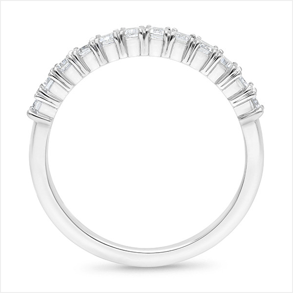 The Raquel - Radiant Cut Diamond Band Ring