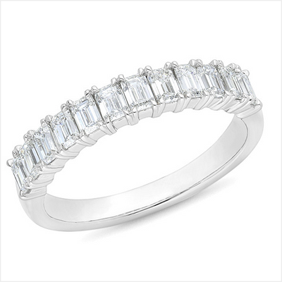 The Raquel - Radiant Cut Diamond Band Ring