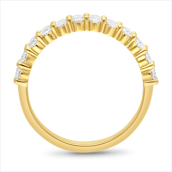 The Phoebe - Oval Cut Diamond Band Ring