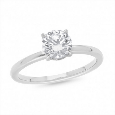 The Diana - Round Brilliant Cut Halo Diamond Ring