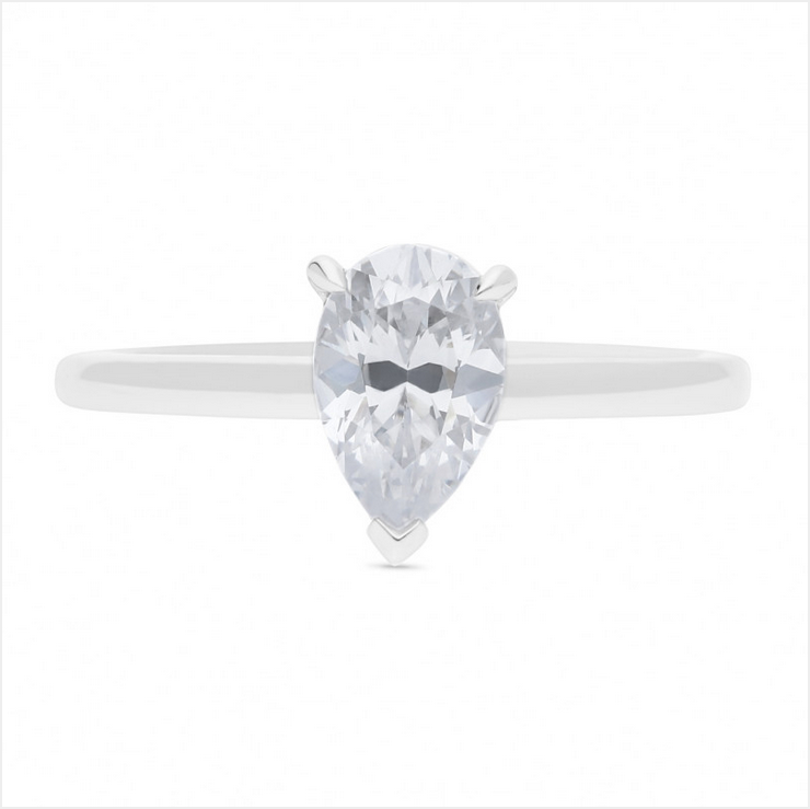 The Freya - Pear Cut Diamond Ring
