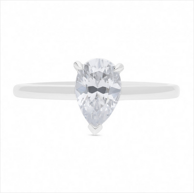 The Freya - Pear Cut Diamond Ring