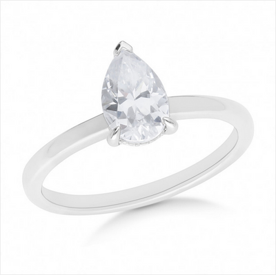 The Freya - Pear Cut Diamond Ring