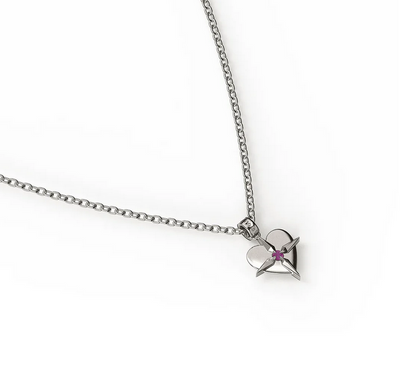 Birthstone Heart Necklace July -SS