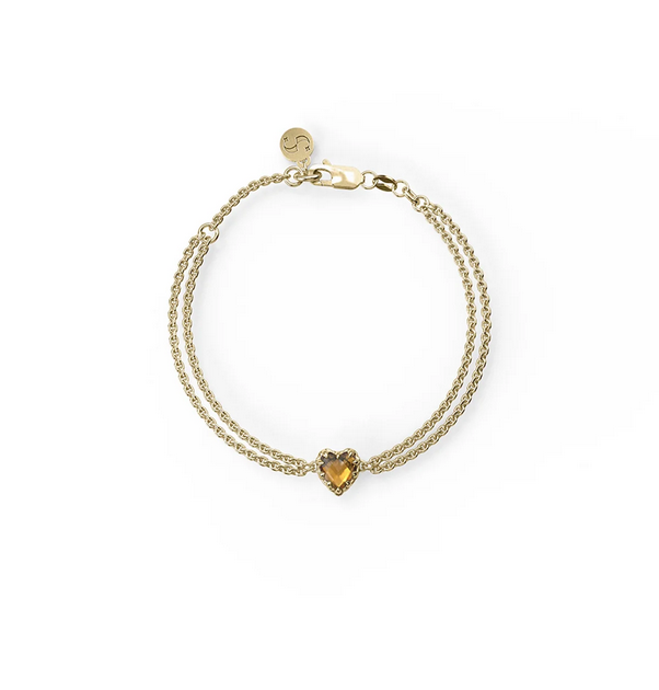 Citrine Love Claw Bracelet - SSGP