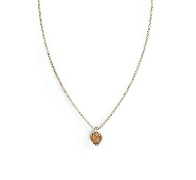 Citrine Love Claw Necklace - SSGP