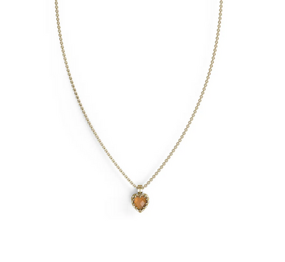 Citrine Love Claw Necklace - SSGP
