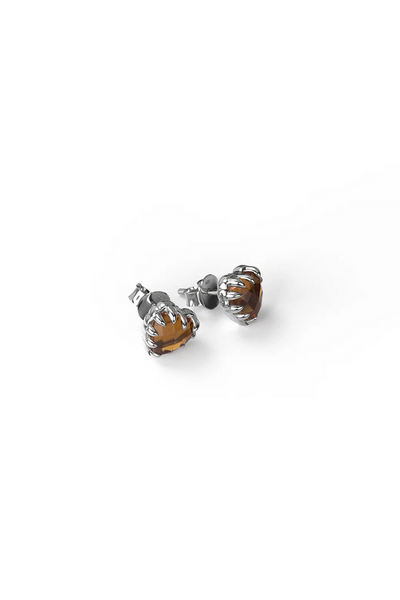 Citrine Love Claw Earrings - SS