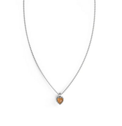 Citrine Love Claw Necklace - SS