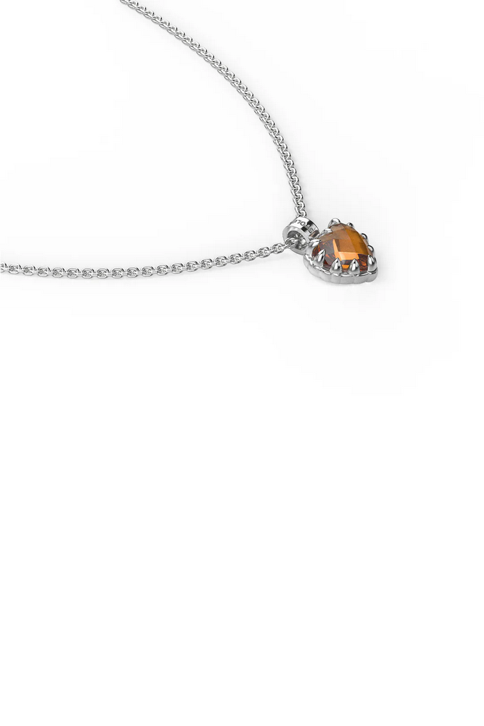 Citrine Love Claw Necklace - SS