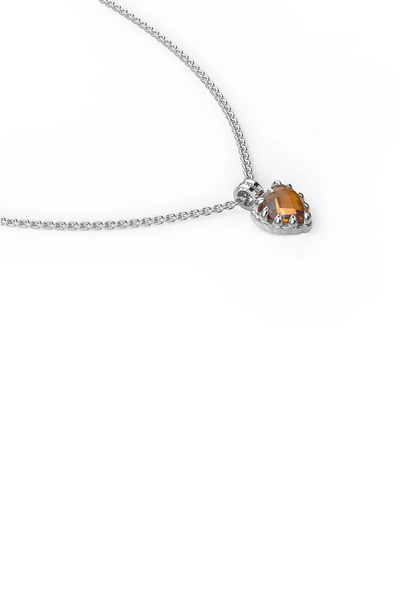 Citrine Love Claw Necklace - SS