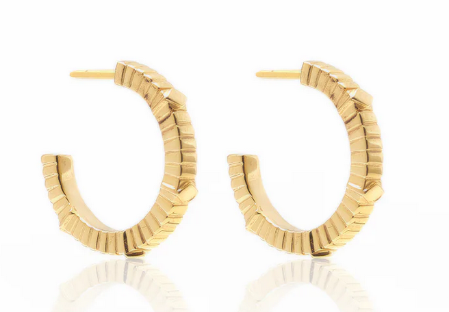 Unity Hoop Earrings - Silver Gold Plated