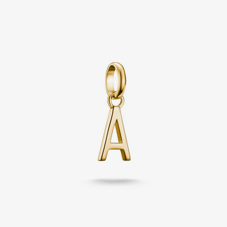 Connect Charm Letter A Gold