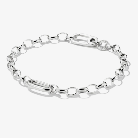 Connect Single Eyelet Cable Bracelet - SS - 19cm
