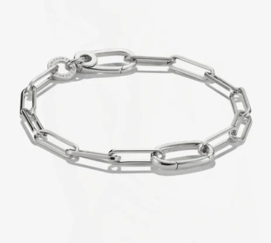 Connect Charm Bracelet Paperclip - Silver - 19cm