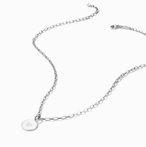 Charm Necklace Paperclip - Silver - 45cm