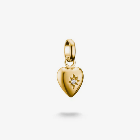 Connect Charm Gold Heart with Star - SSGP