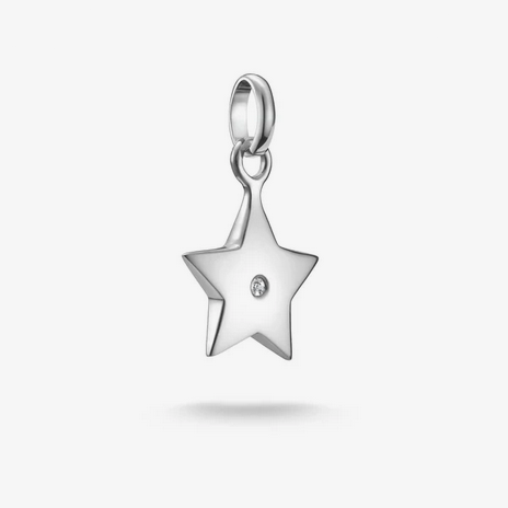 Connect Charm Star with White CZ - SS