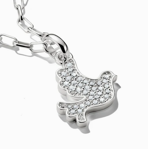 Connect Charm Peace Dove - CZ - SS
