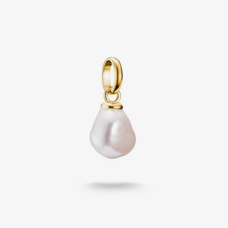 Connect Charm Freshwater Pearl - Gold Plated