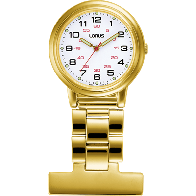 Nurse's Watch - Analogue - 3 Hands - Gold Plated