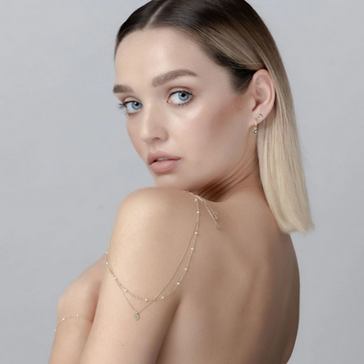 Dotty Necklace Pearl + Silver