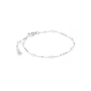 Dotty Bracelet Pearl + Silver