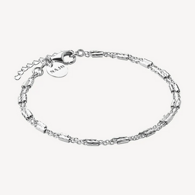 Equilibrium Double-Strand Bracelet (18.5cm + 3cm ext) - SS