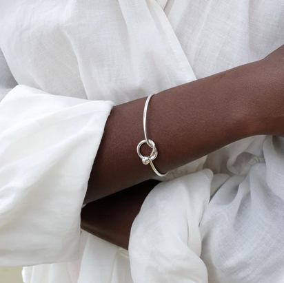 You're My Love Knot Bangle - SS