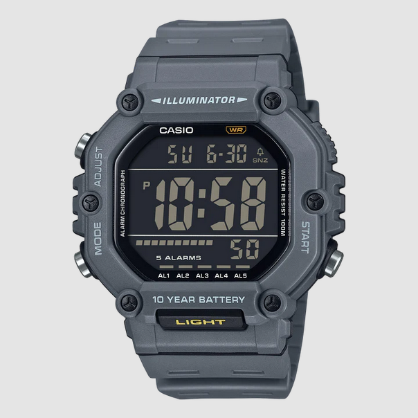 Casio Large Digital Grey Watch