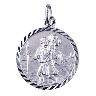 St Christopher Pendant - 20mm - SS
