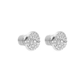Voltage Stud Earrings CZ + Silver