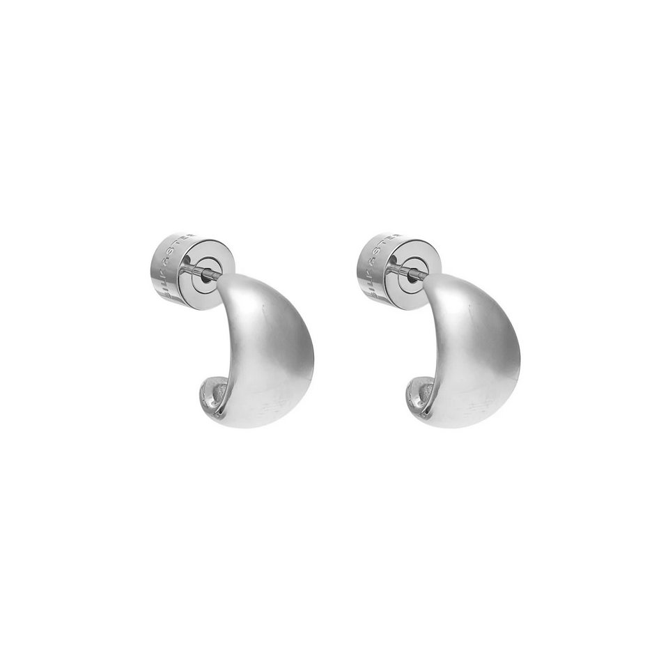 Dynamic Small Hoop Earrings Silver