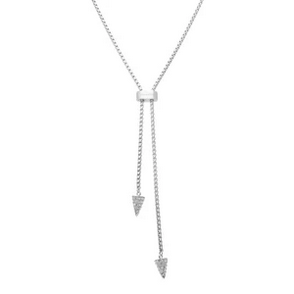 Voltage Lariat CZ + Silver