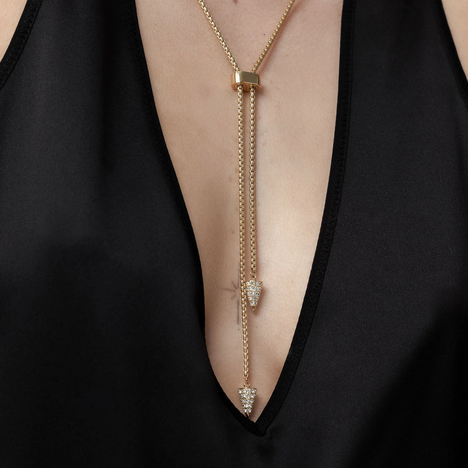 Voltage Lariat CZ + Gold