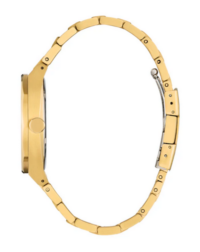 Eco-Drive Blue Dial Stainless Steel Watch - Gold