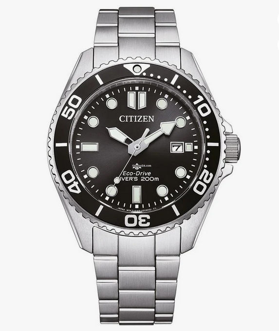 Citizen Eco-drive Analog Solar Radio Metal Watch