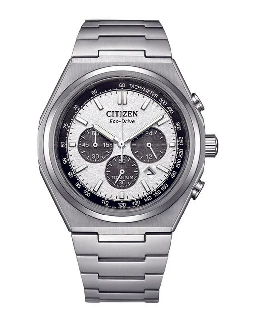 Citizen Zenshin Super Titanium Chronograph Silver Dial